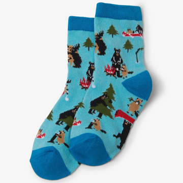 Wild Blue Kids Crew Socks